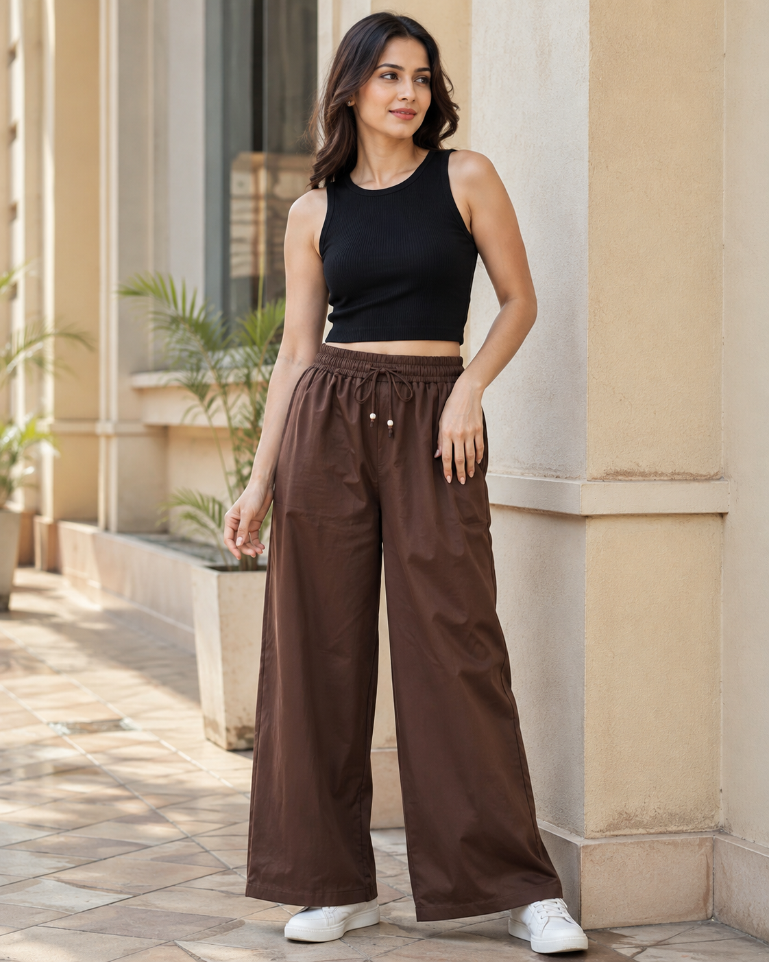 ✨ Everyday Comfort, Effortless Style | Wide-Leg Palazzo Collection ✨BROWN