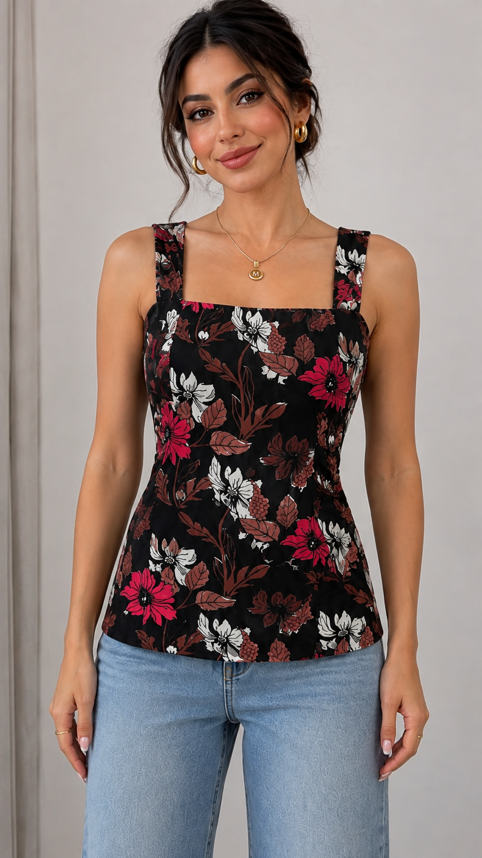 Floral Paisley Printed Cami Top | 16