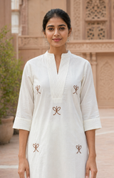 White Embroidered Co-ord Set | 01