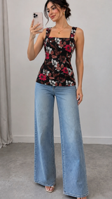 Floral Paisley Printed Cami Top | 16