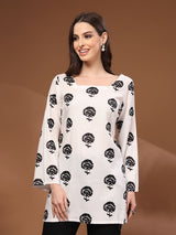 Elegant Botanical Kurti