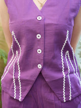 ZICK ZACK CO_ORD SET WHOLESALE PURPLE