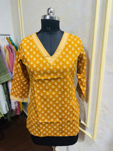 New Cotton Linen Farsi Set – Premium Everyday Collection | Mustard
