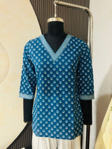 New Cotton Linen Farsi Set – Premium Everyday Collection | Blue