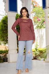 Botanical Print Kurti