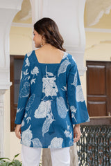Botanical Printed Straight Kurti