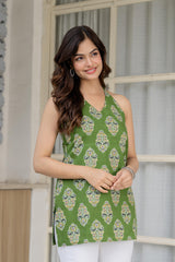 Graceful Floral Print Kurti