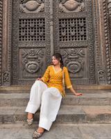 New Cotton Linen Farsi Set – Premium Everyday Collection | Mustard