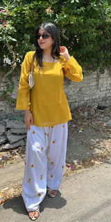 Mustard Printed 2-Piece Kurta Set | 27