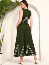 ZICK ZACK CO_ORD SET WHOLESALE GREEN