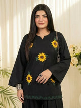 🌻 Sunflower Embroidery Farsi Set 🌻Black